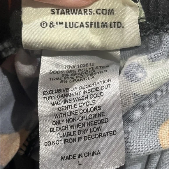 Halloween Star Wars Black and Orange Sleep Shorts and Top - Picture 3 of 5